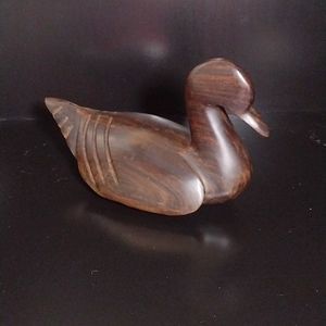 Ironwood Wooden Carved Duck Decoy